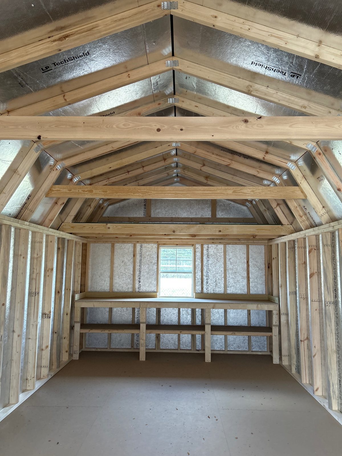 Lofted Barn - 12x24 interior