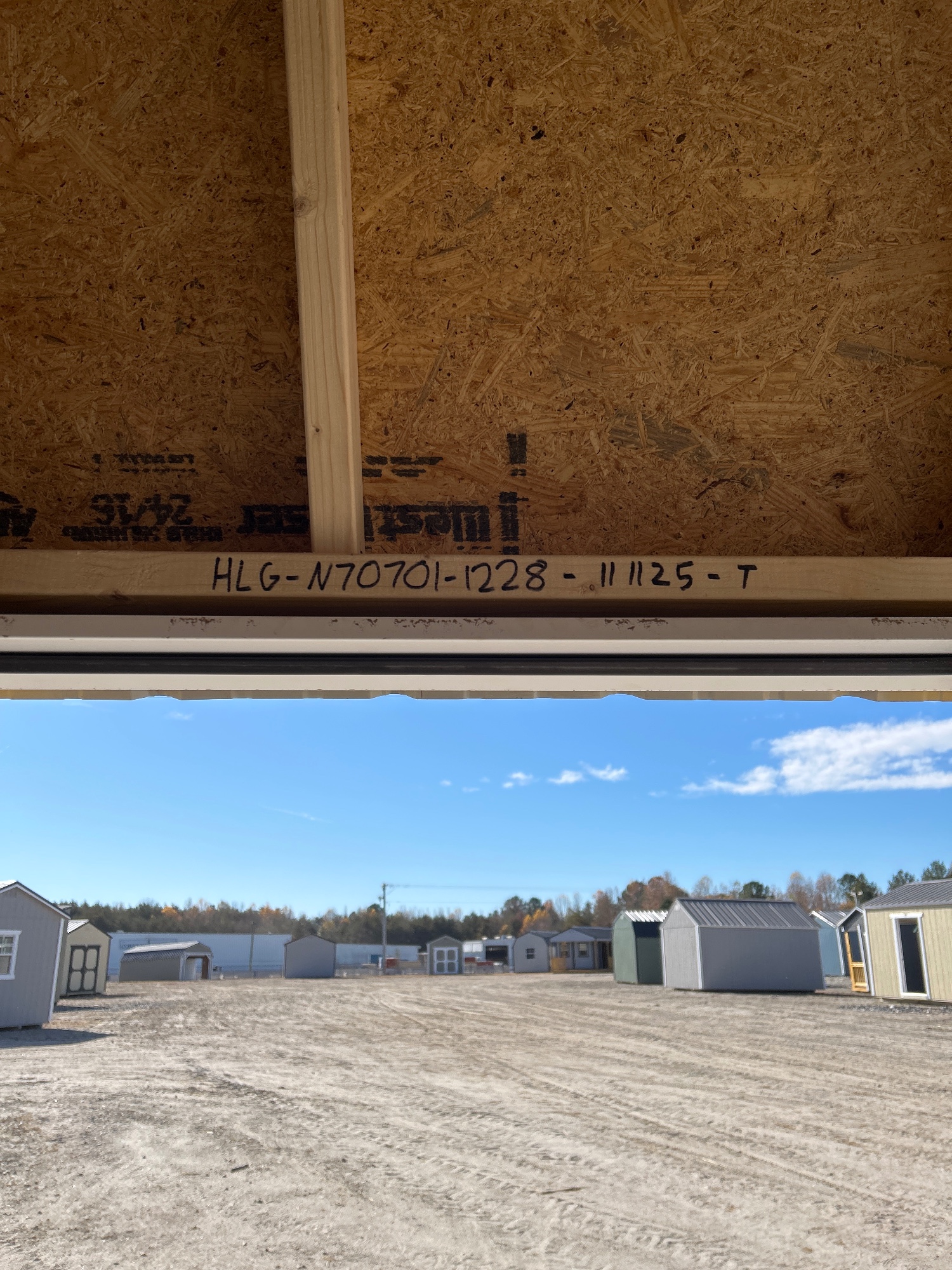 Lofted Garage - 12x28 inside