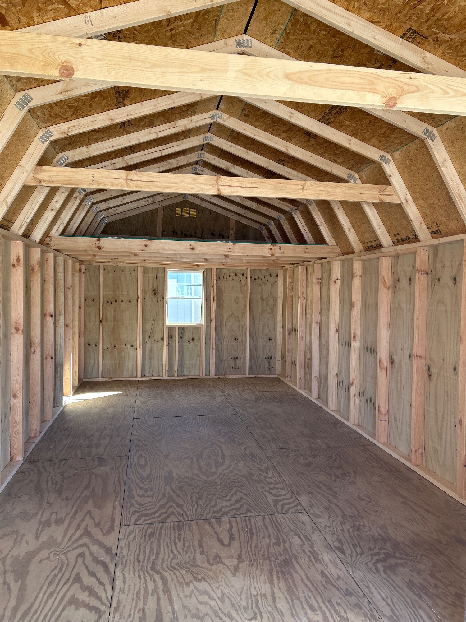 Lofted Garage - 12x28 interior