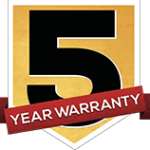 5 year warranty